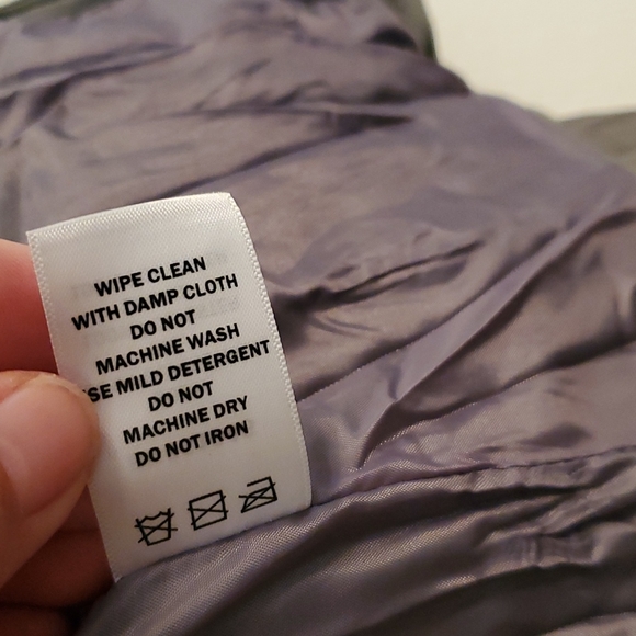 Grey Faux Leather Jacket - Picture 8 of 8